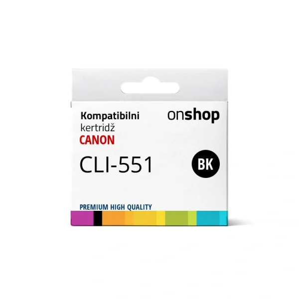 Canon kertridz zamenski CLI-551 BK Canon PIXMA iP7250 Canon PIXMA iP8750 Canon PIXMA MG6350 Canon PIXMA MG6450 OnShop prodavnica tonera i kertridza