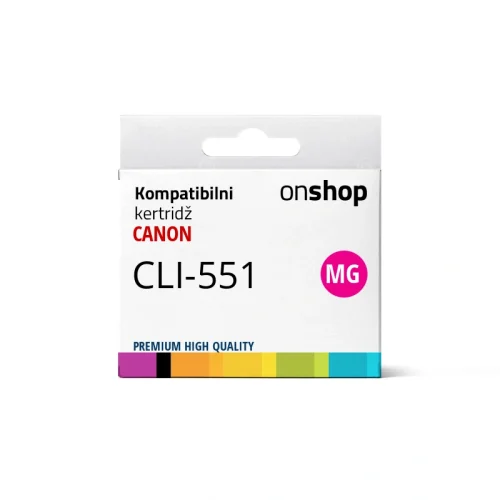 Canon kertridz zamenski CLI-551 MG Canon PIXMA iP7250 Canon PIXMA iP8750 Canon PIXMA MG6350 Canon PIXMA MG6450 OnShop prodavnica tonera i kertridza