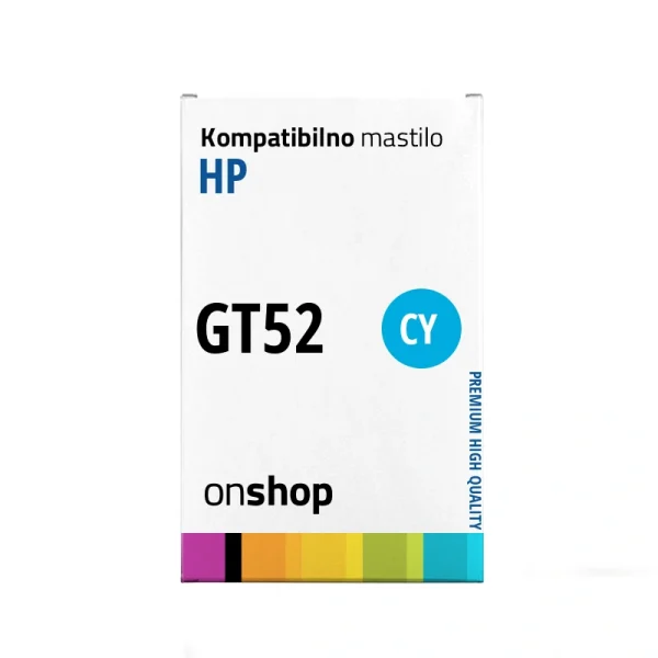 HP GT52 CY mastilo HP Deskjet GT 5810 HP InkTank 115 HP InkTank 410 HP SmartTank 500 HP SmartTank 530 HP SmartTank 615 OnShop prodavnica tonera