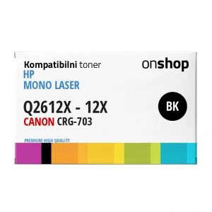 HP Q2612X toner, HP 12X toner, Canon CRG-703 toner, Canon CRG703 toner, HP LaserJet 1012, HP LaserJet 1018, Canon i-SENSYS LBP2900, onshop prodavnica