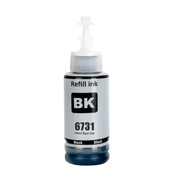 Epson T6731 BK EcoTank L800 EcoTank L805 EcoTank L810 EcoTank L850 EcoTank L1800 T6731 BK crno zamensko mastilo – za Epson EcoTank L800, L805, L810, L850
