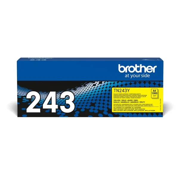Brother TN243 YL toner original, brother TN-243 yellow original toner za štampače Brother DCP-L3510CDW, onshop prodavnica tonera, Brother MFC-L3730CDN