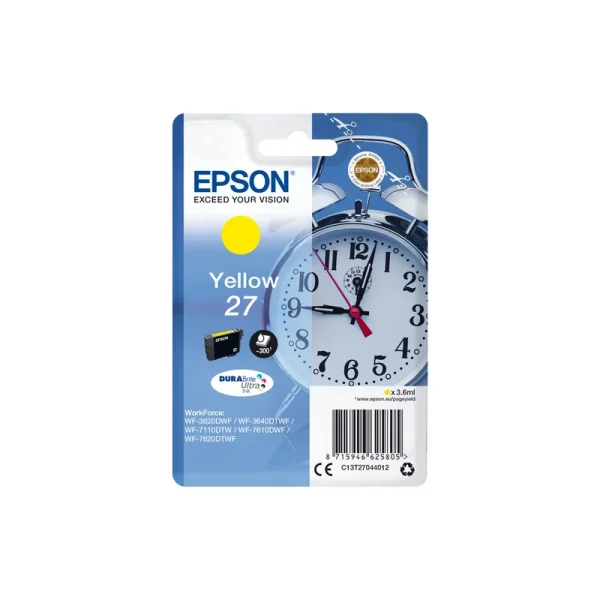 Epson 27 (T2704) žuti original kertridž – za WorkForce WF-3620DWF, WF-3640DTWF