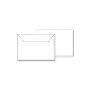 Koverta B6 123x175 mm bela samolepljiva